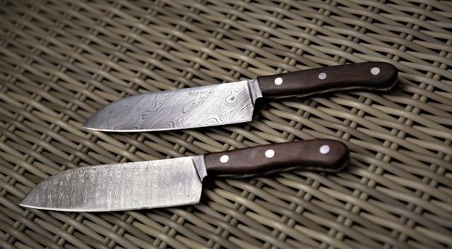 Walnut Handle Knife Duo