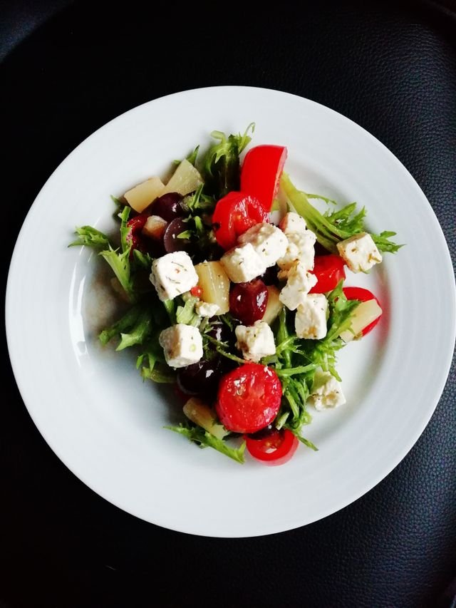 Greek Salad with Feta and Olives