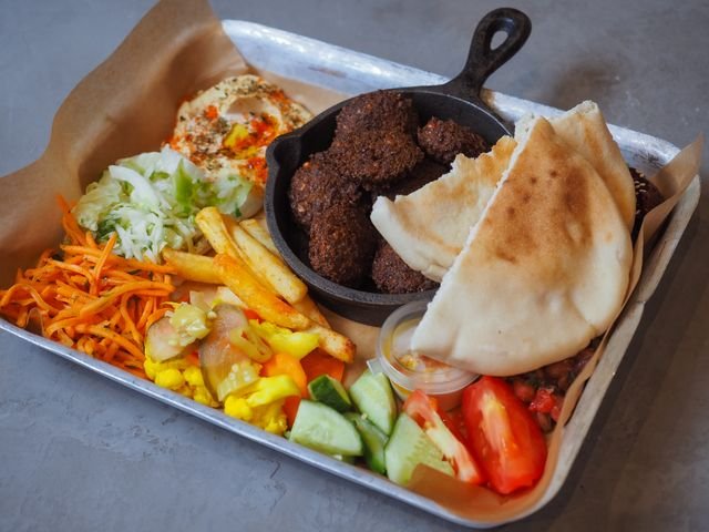 Herbed Falafel Platter with Slaw