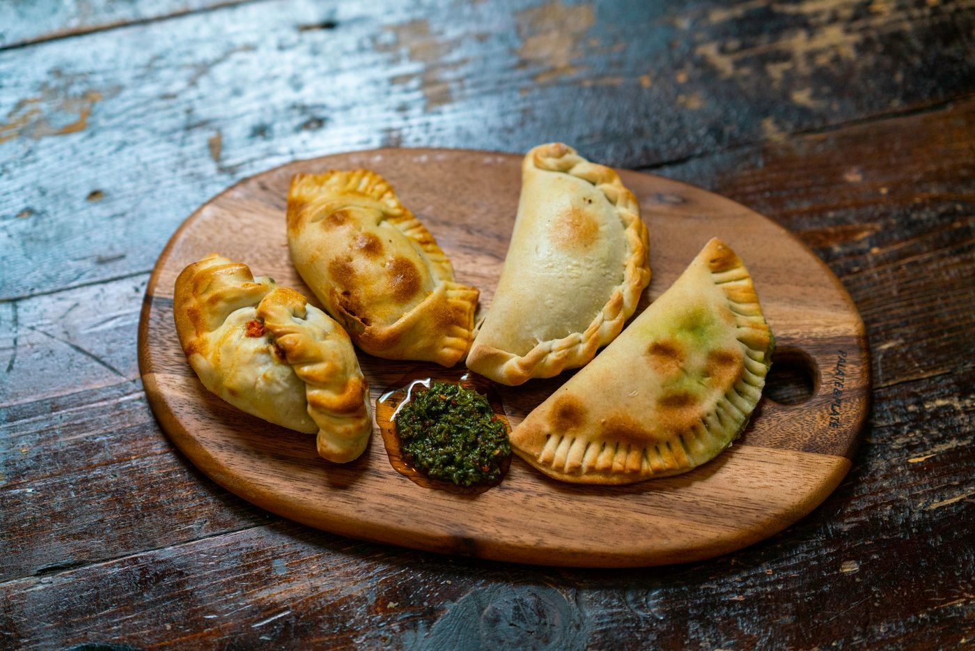 Baked Beef Empanadas with Chimichurri