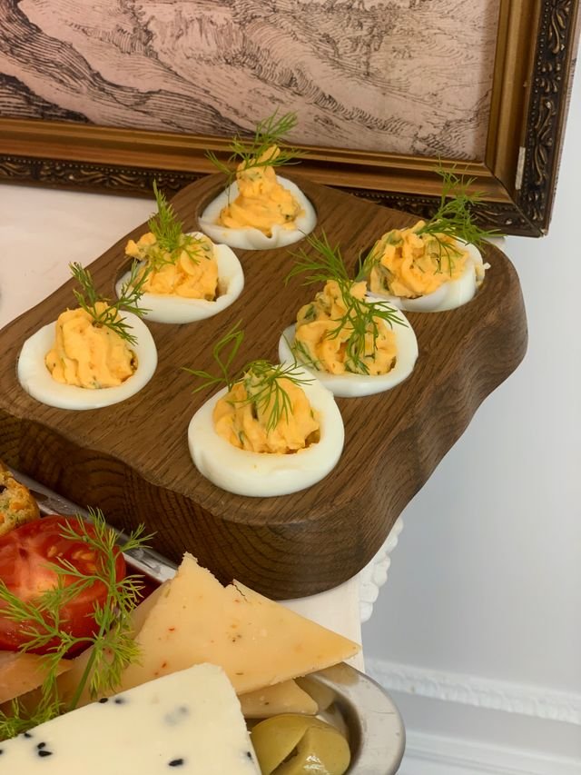 Classic Deviled Eggs with Fresh Dill