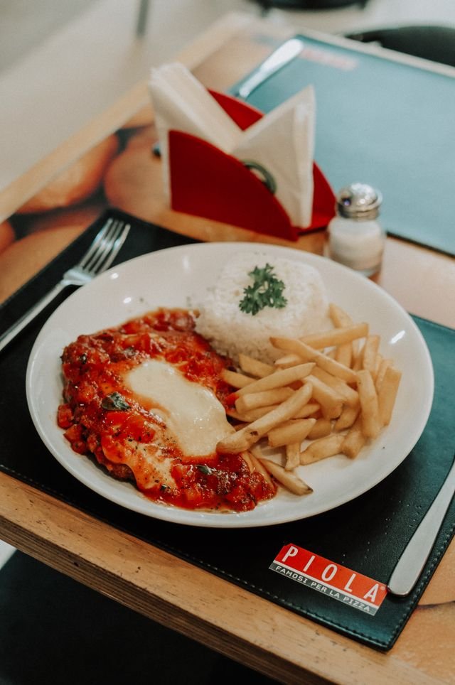 Chicken Parmesan Platter with Fries