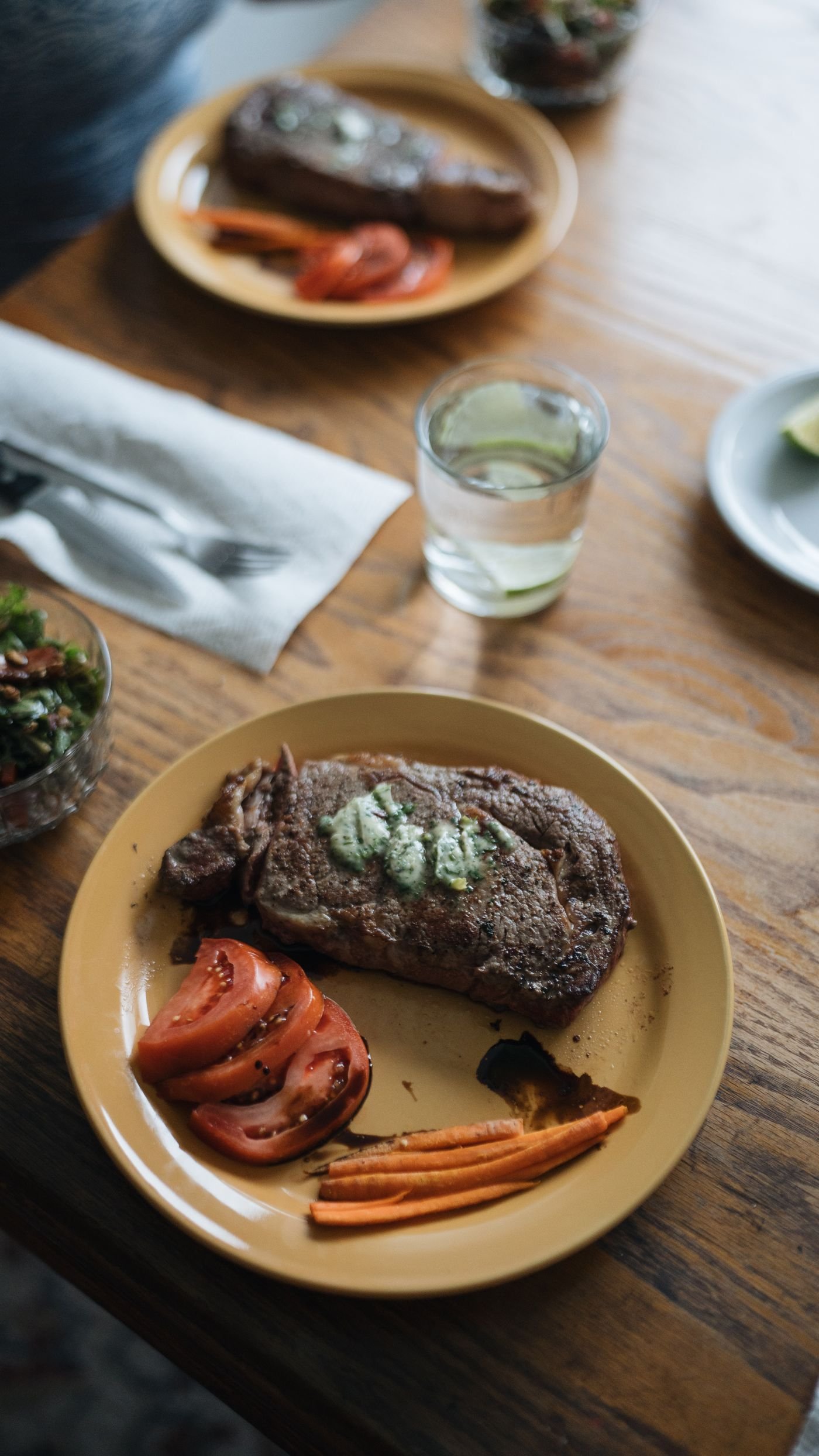 Herb Butter Seared Ribeye