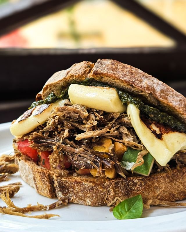 Shredded Beef and Chimichurri Melt