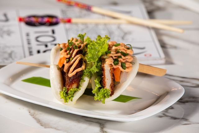 Pork Belly Bao with Pickles