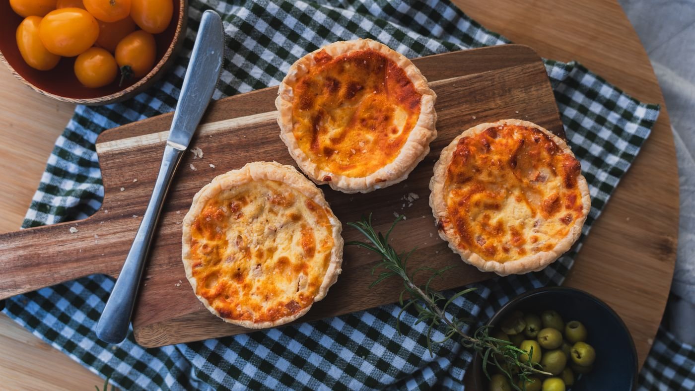 Mini Bacon and Cheese Quiches