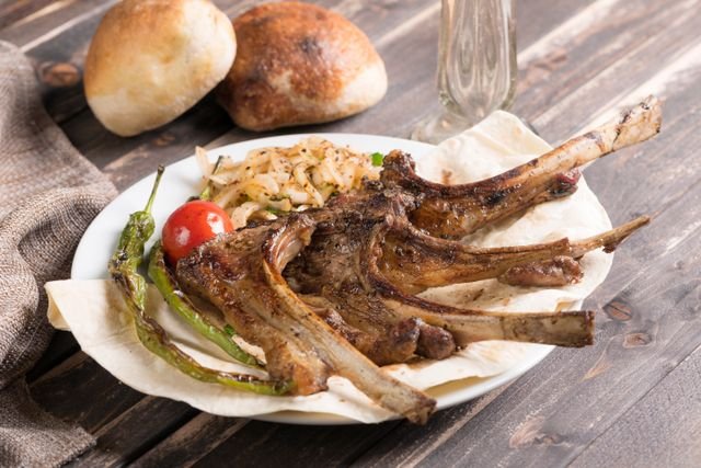 Grilled Rack of Lamb Flatbread