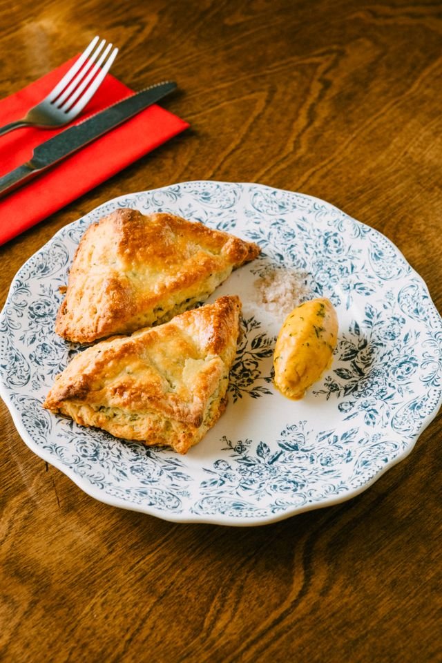 Savory Cheddar Chive Scones