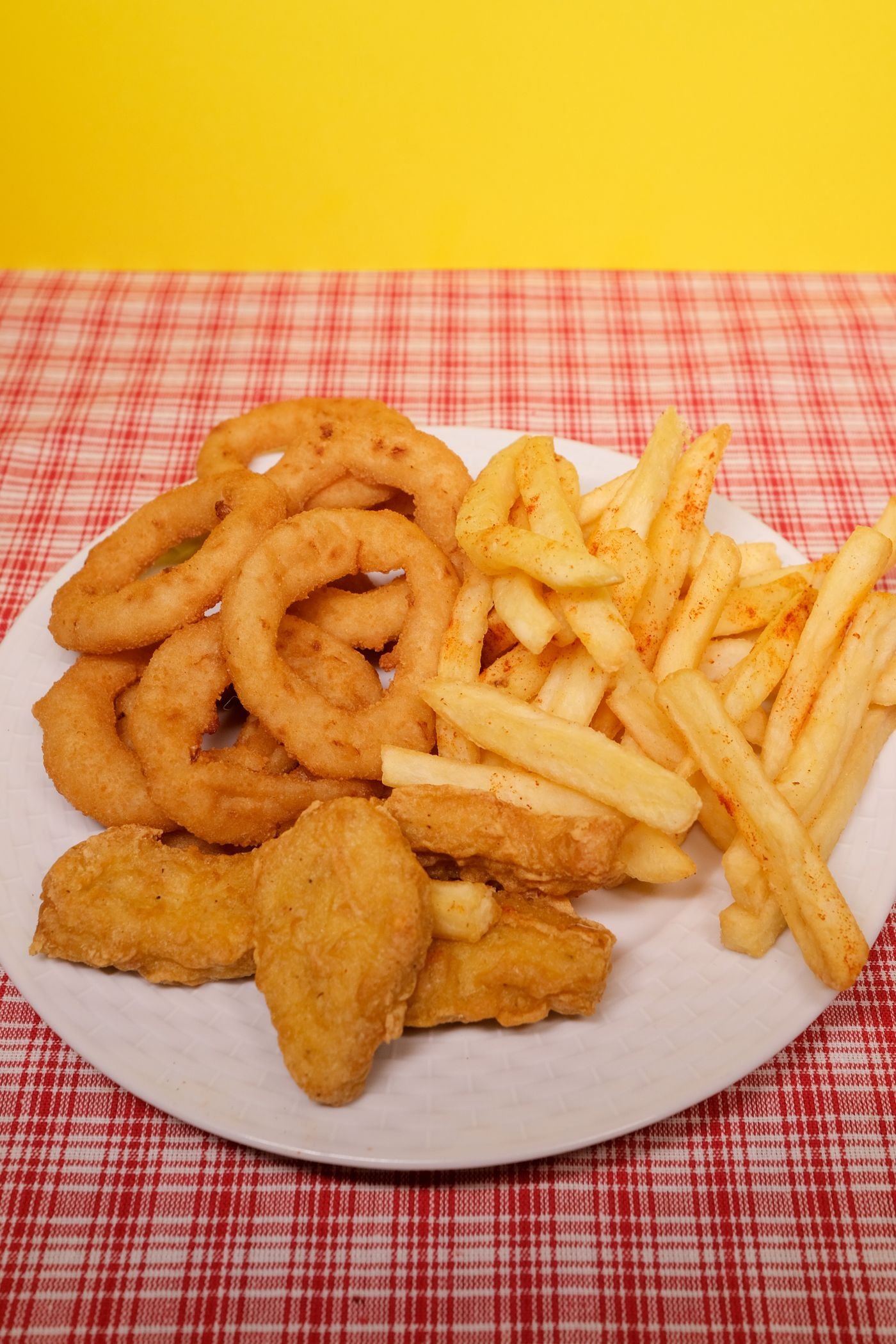 Onion Rings and Fries Basket