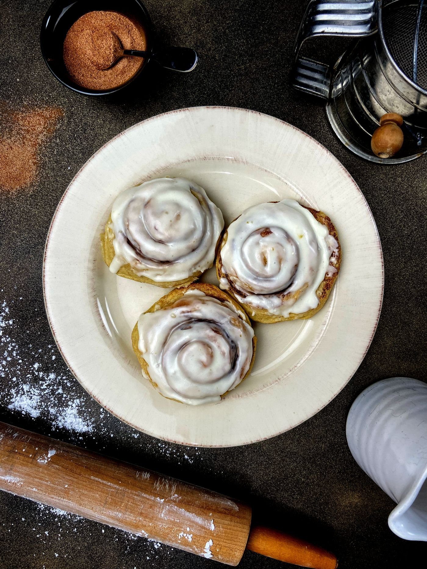 Cream Cheese Iced Cinnamon Rolls