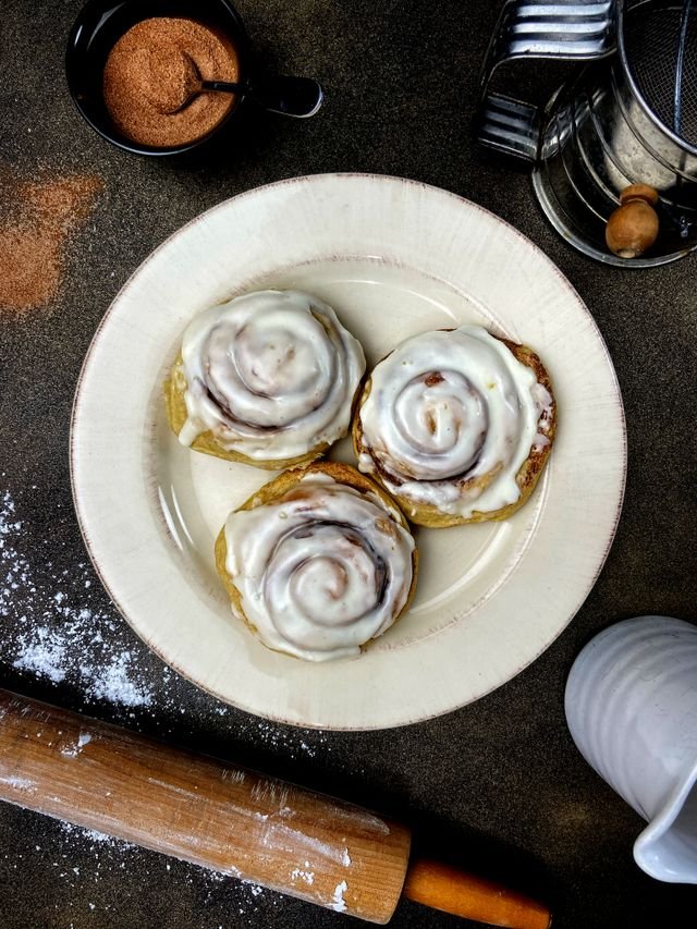 Cream Cheese Iced Cinnamon Rolls
